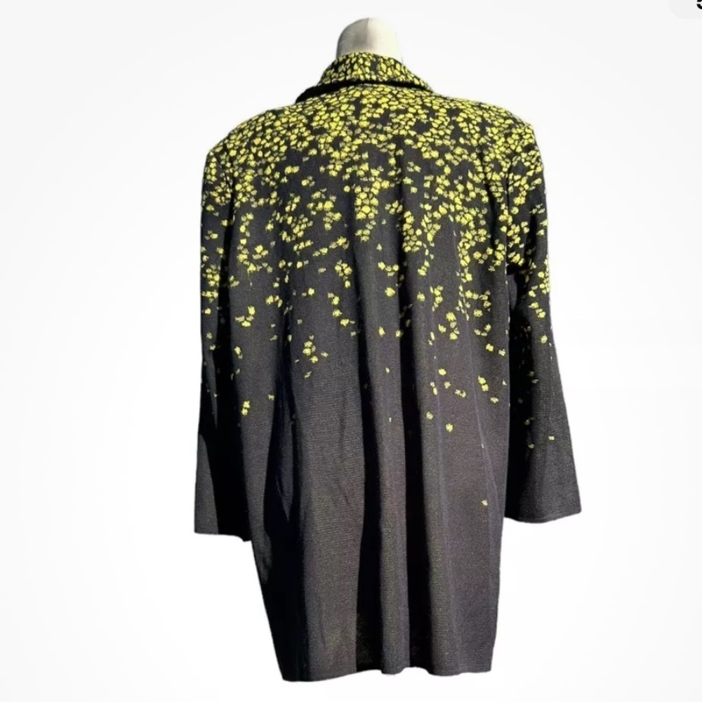 MISOOK Heritage Fit Knit Cardigan Jacket Size XL Black Green - Picture 6 of 11